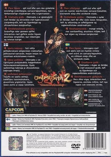 Onimusha 2 Samurais Destiny - PS2 (Genbrug)